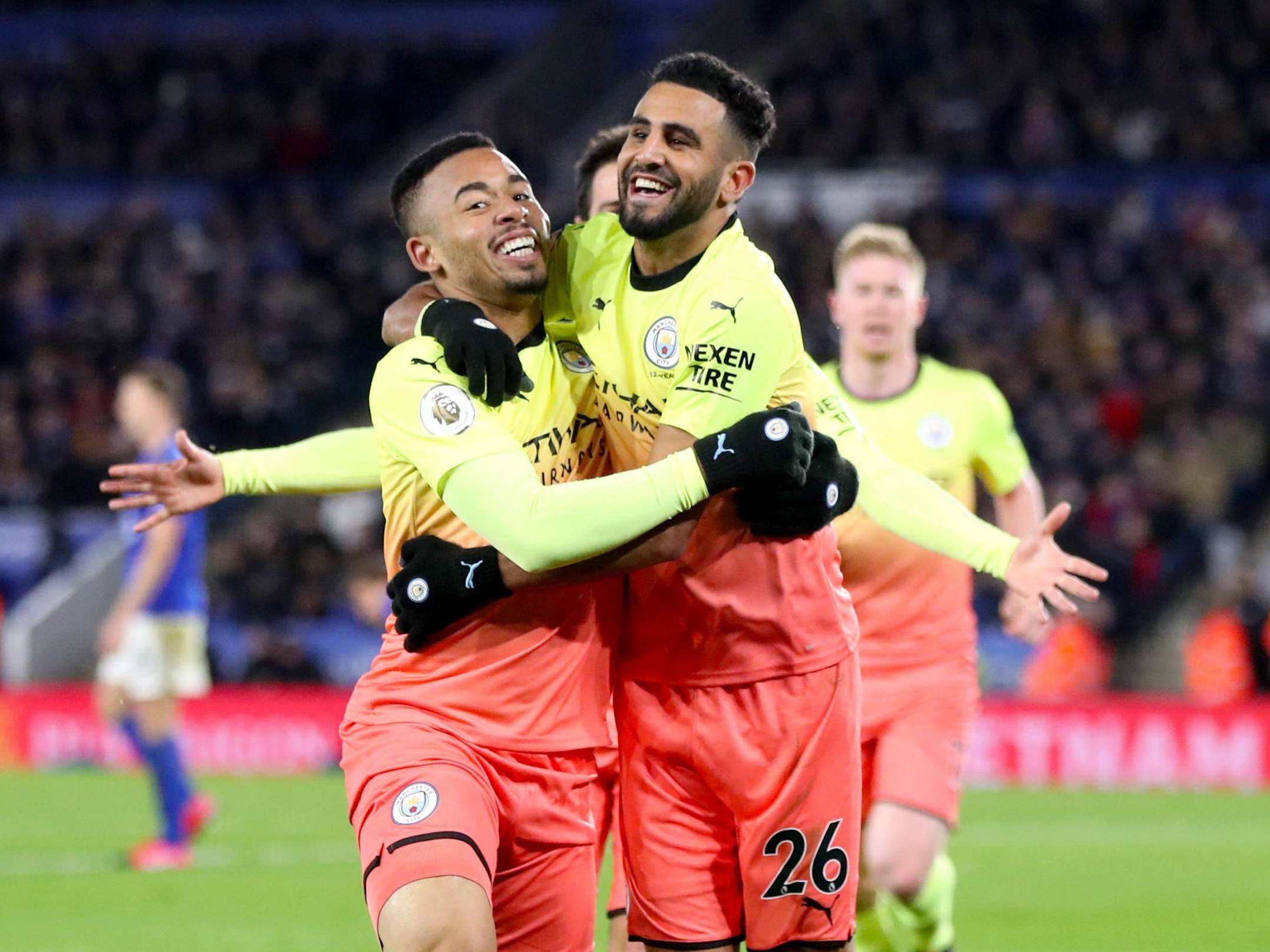 Manchester City's Gabriel Jesus celebrates scoring