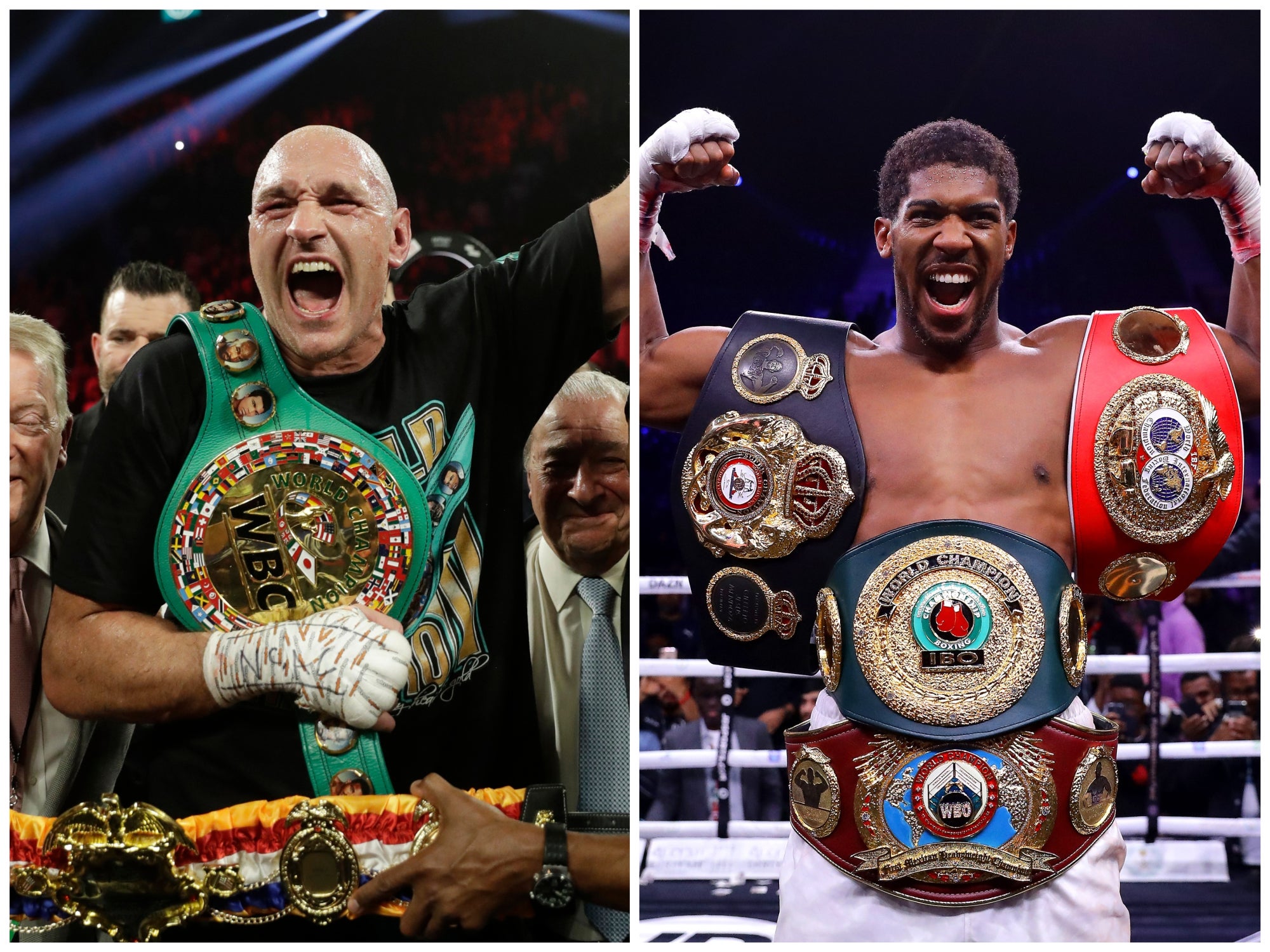 Anthony Joshua agrees two-fight deal to face Tyson Fury, says Eddie Hearn