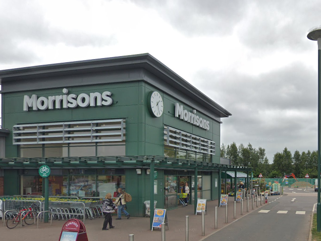 A boy was injured in a Morrisons car park in Exeter when a car drove into parked vehicles