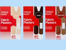 Tesco launches plasters in a range of skin tones