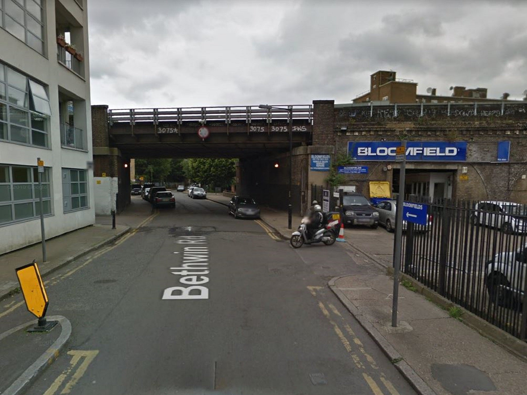 Google street view image of Bethwin Road in Camberwell, southeast London.