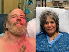 Couple found after getting lost in woods for eight days 