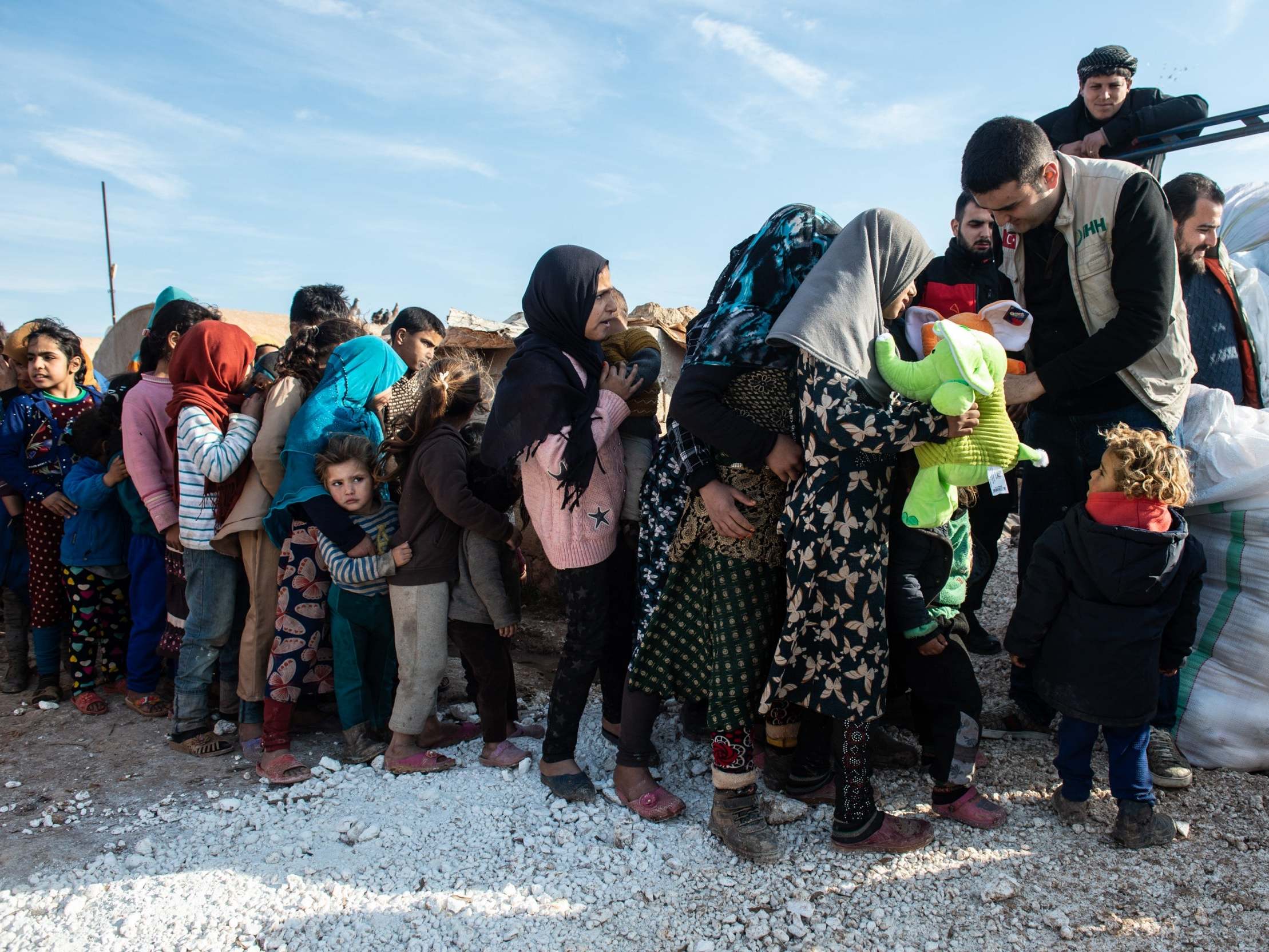 Related video: Drone footage of a displacement camp in northern Idlib, Syria