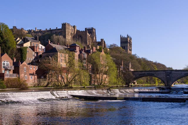 General view of part of the River Wear in Durham.