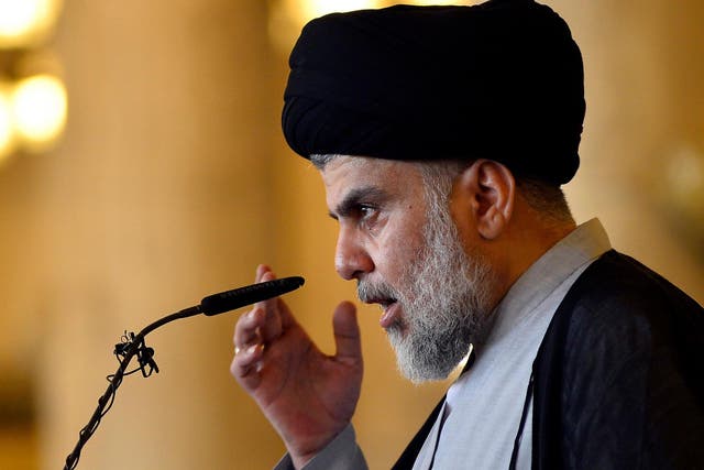 As anti-government protests sweep Iraq, Sadr’s balancing act may finally wobble