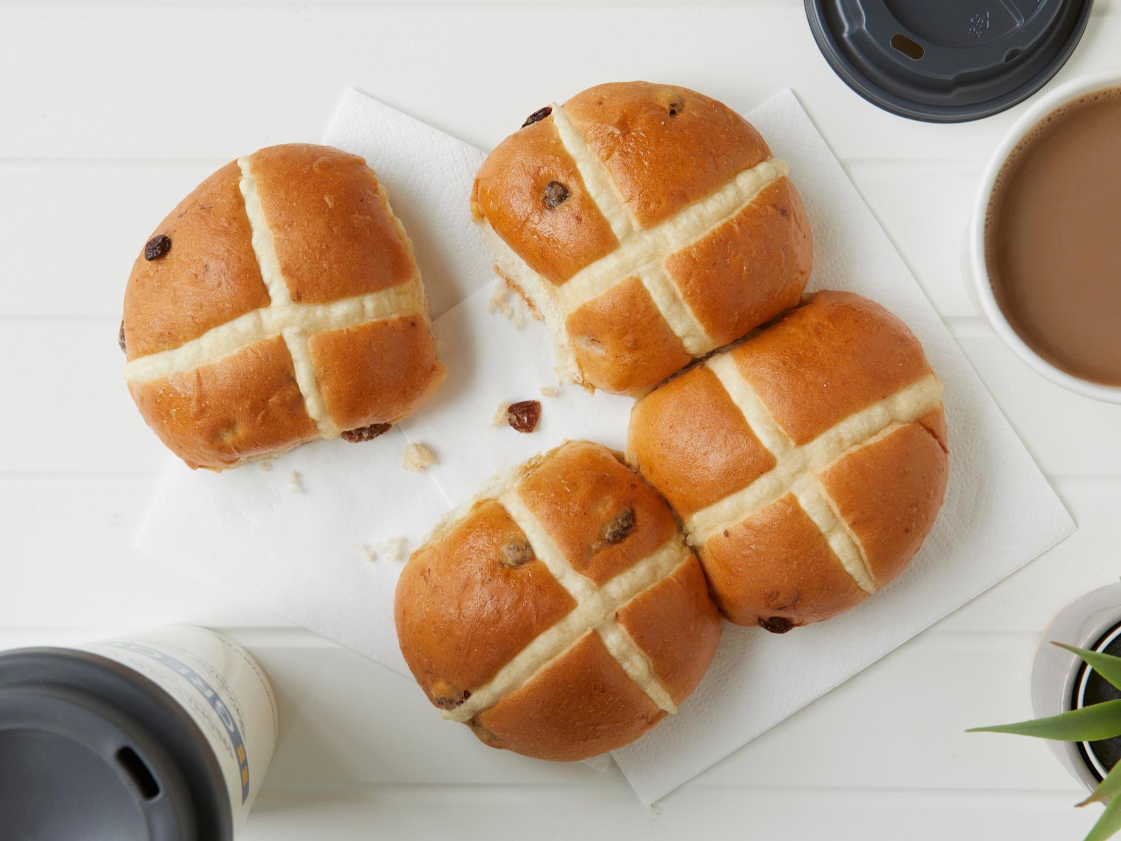 Greggs has launched a vegan-friendly version of its classic hot cross bun (Greggs)