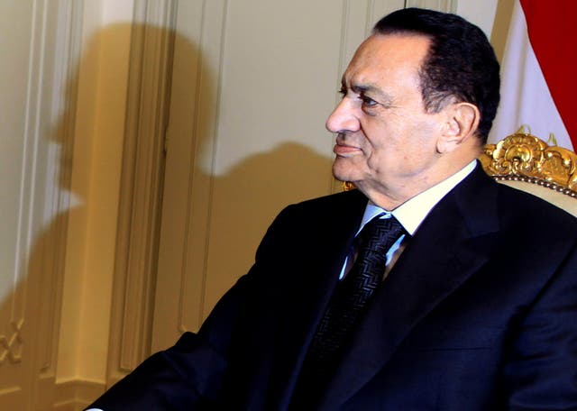 Mubarak in 2010, the year before he was ousted