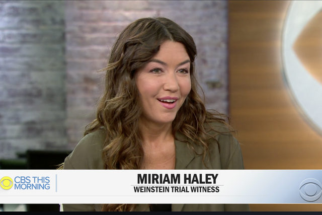 Mimi Haleyi on CBS This Morning on Tuesday, 25 February.