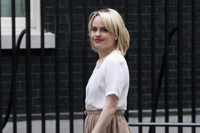 The singer Duffy at Downing Street for a meeting hosted by the Save the Children charity