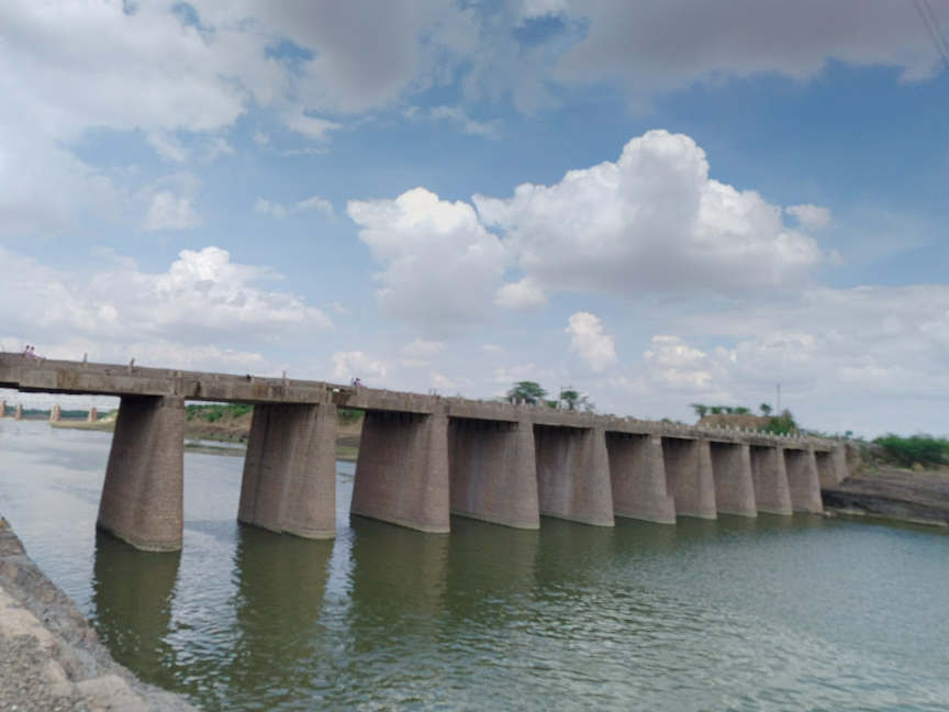 The bus veered off a bridge with no railings while driving on the Kota-Lalsot highway