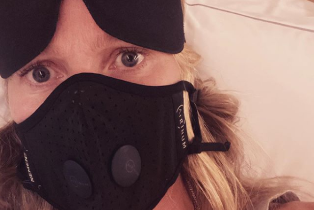 Better safe than sorry: Gwyneth wears face mask on plane amid coronavirus fears