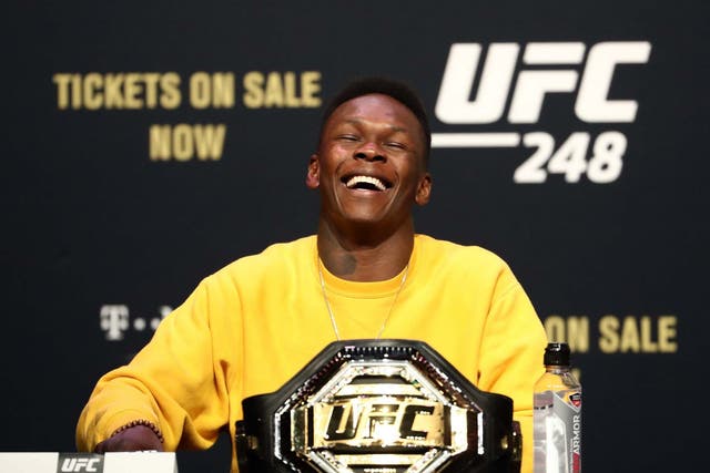 UFC middleweight champion Israel Adesanya has apologised for making a joke about the Twin Towers