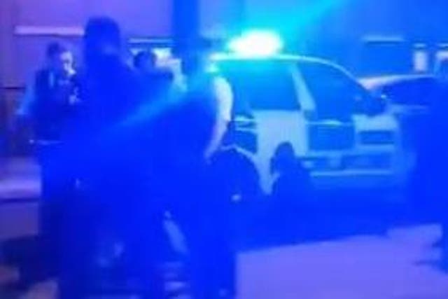Police were called after reports of a group of men fighting late on Tuesday evening