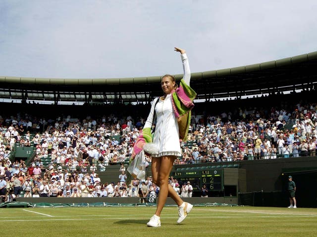 Maria Sharapova announced herself to the world at Wimbledon