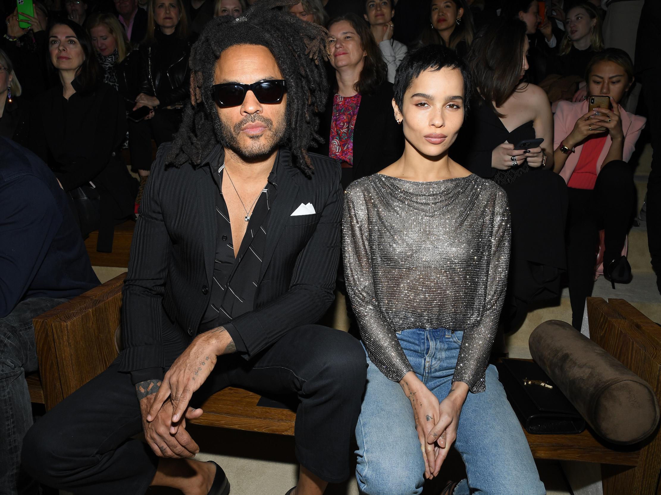 Paris Fashion Week: Zoe and Lenny Kravitz have father-daughter