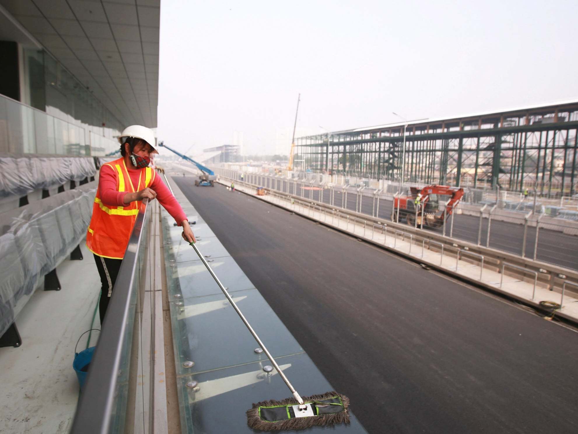 Work has been completed on the Vietnam Grand Prix track in Hanoi