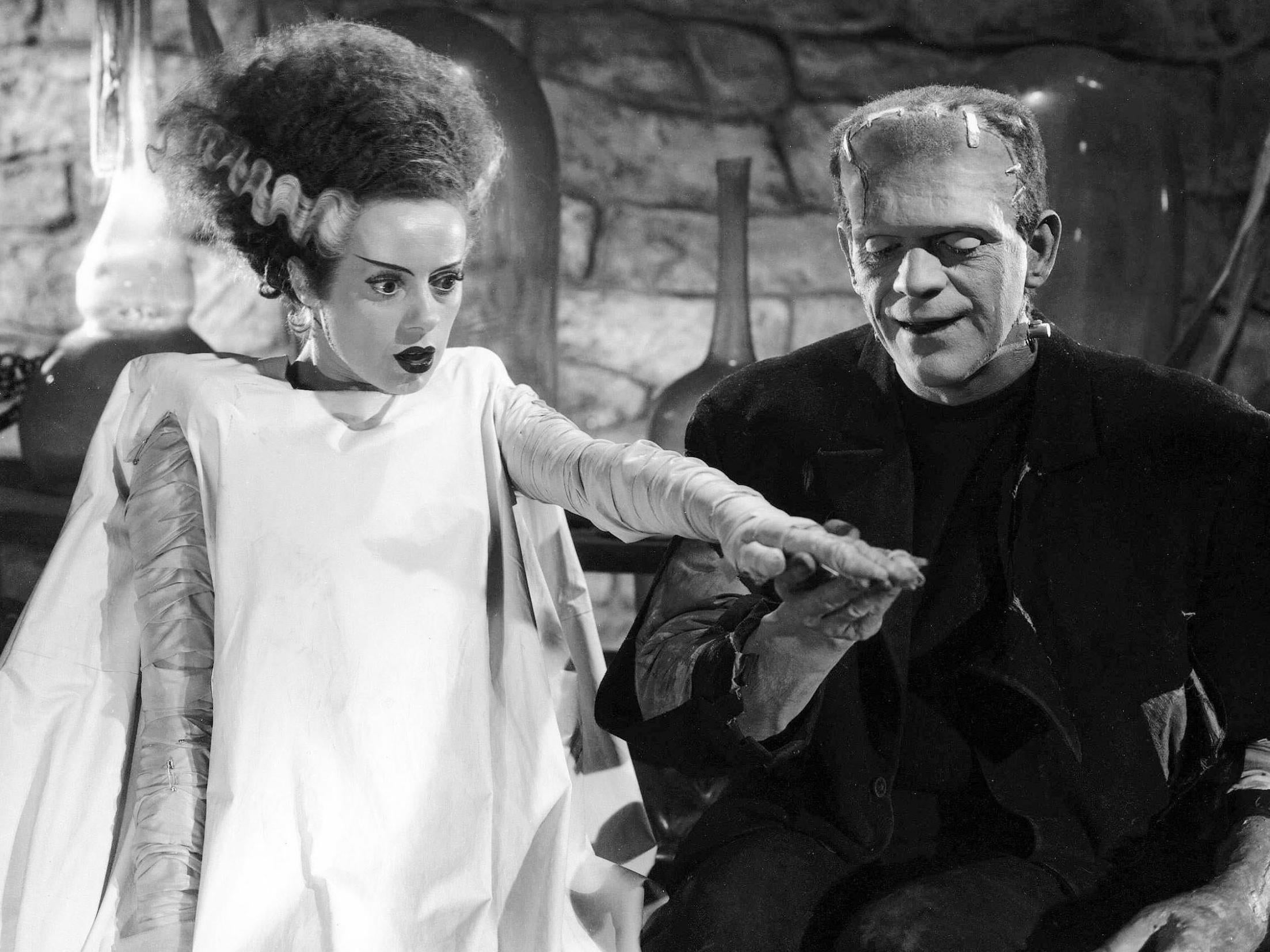 More sympathetic: Elsa Lanchester and Boris Karloff in ‘The Bride of Frankenstein’ (1935)
