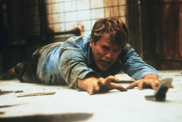 A labyrinthian house of cards: Cary Elwes in the original 'Saw' (2004)