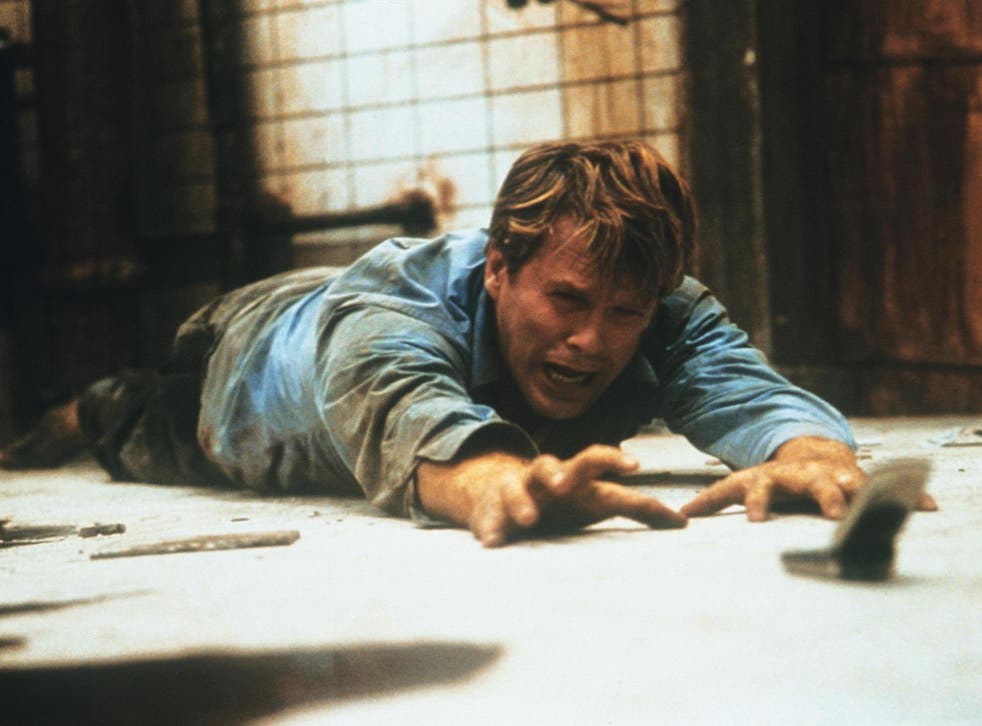 A labyrinthian house of cards: Cary Elwes in the original 'Saw' (2004)