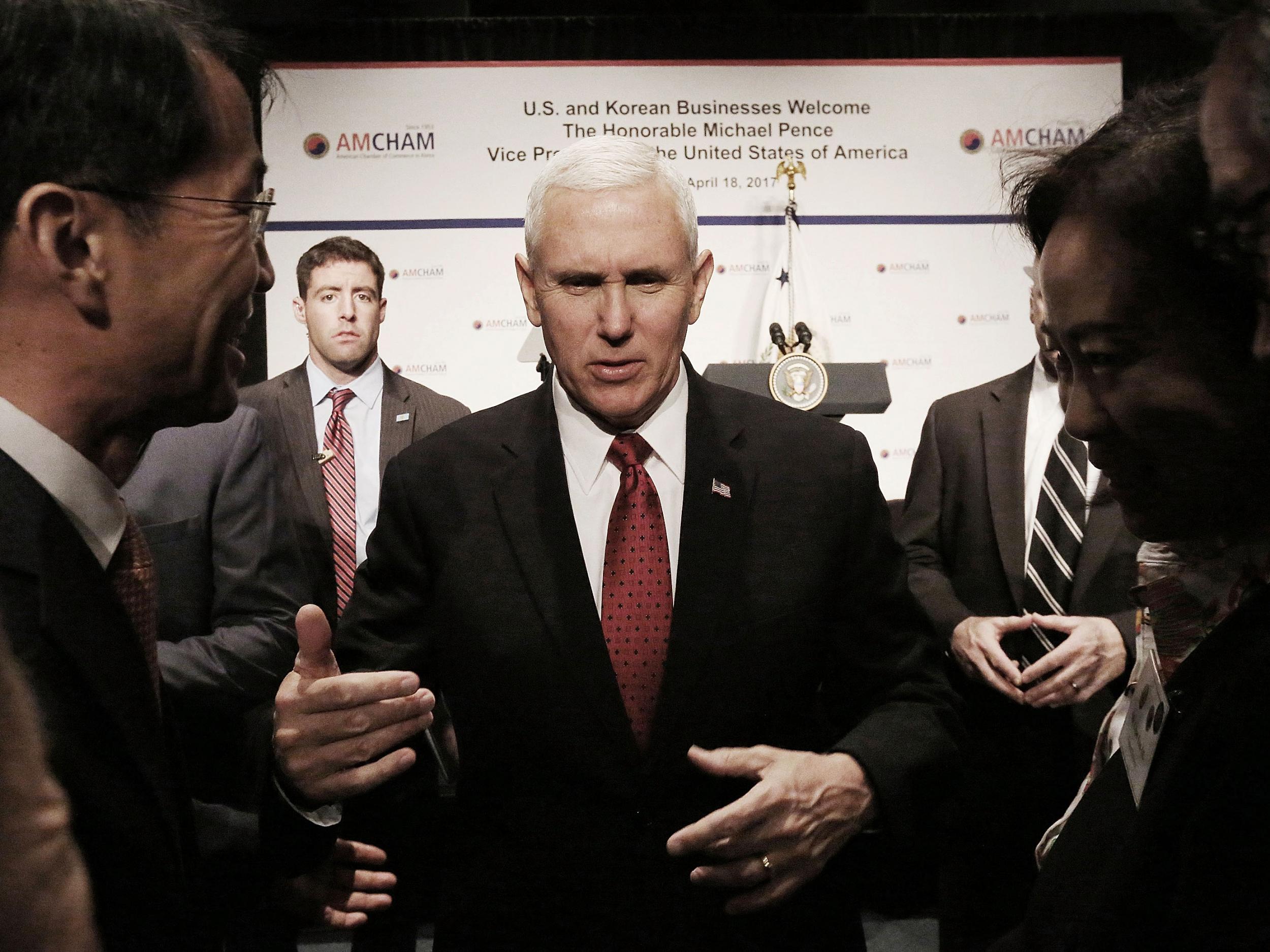 Pence has frequently acted as a business and trade envoy for the Trump administration