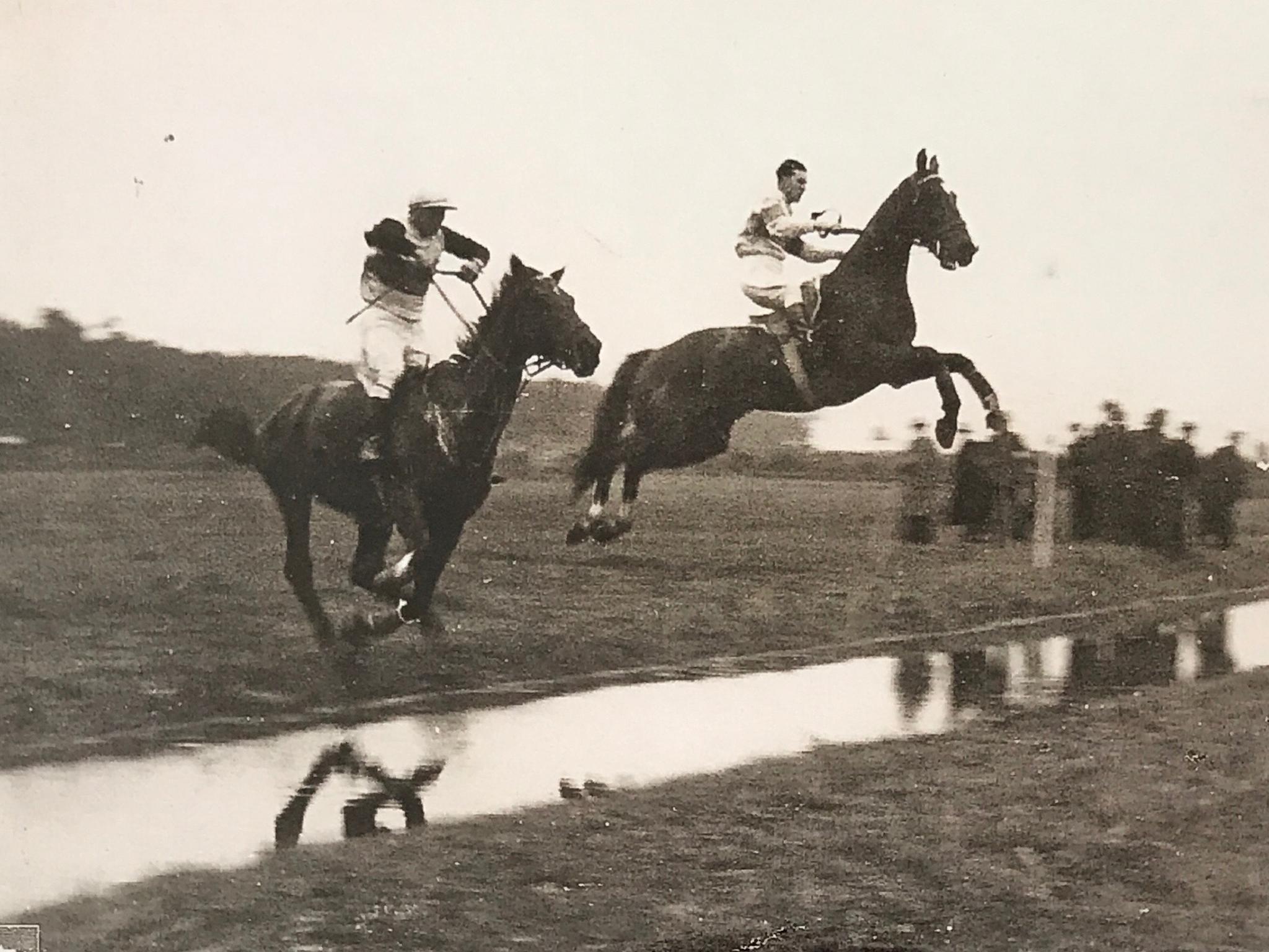 Schlagbaum (right), riding Quixie, was a pro-Nazi jockey