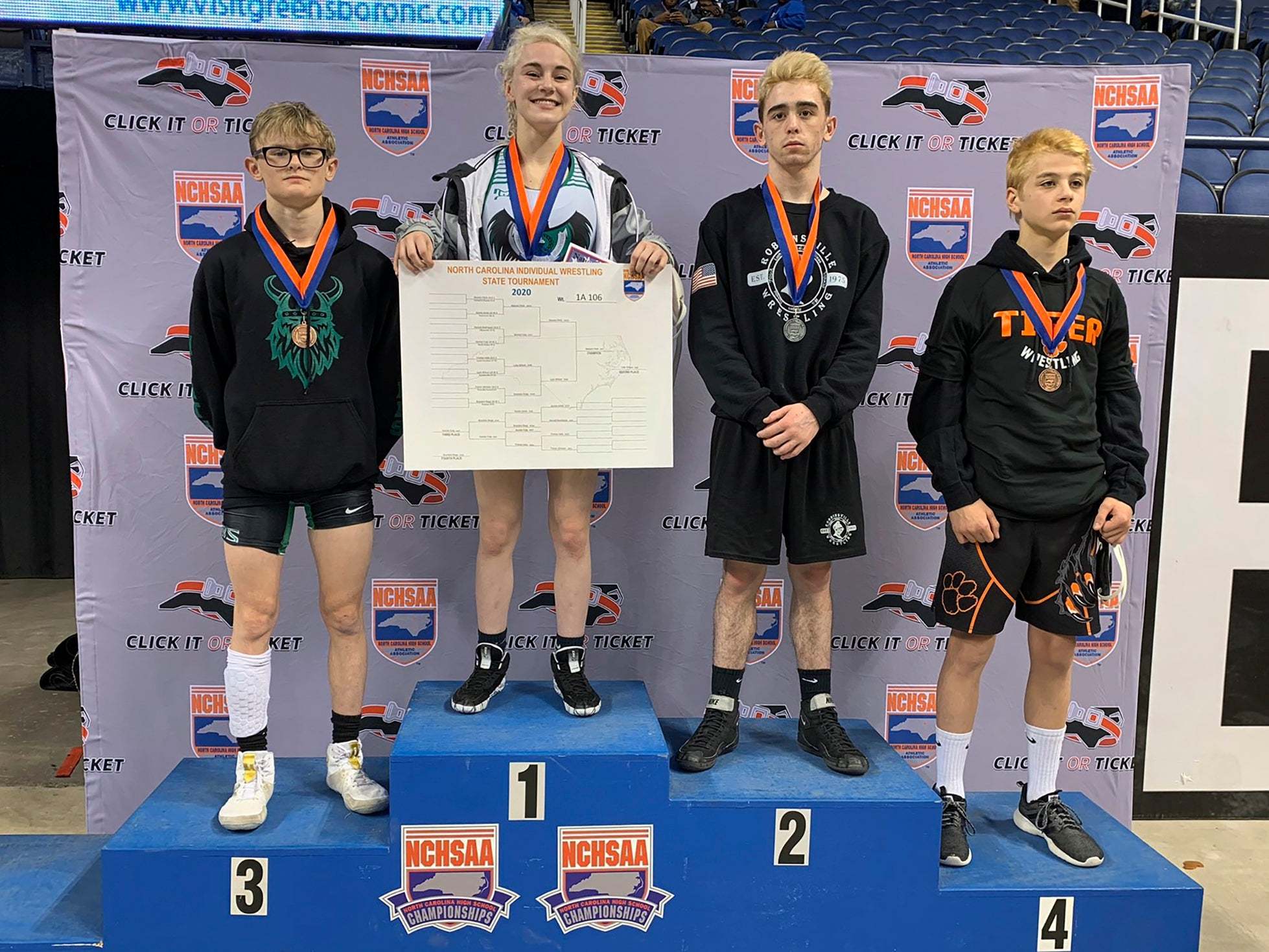 Teenage wrestler becomes first ever female to win individual state championship