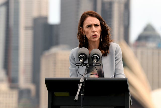 New Zealand prime minister Jacinda Ardern attends a press conference in Sydney, where she was meeting Australian prime minister Scott Morrison