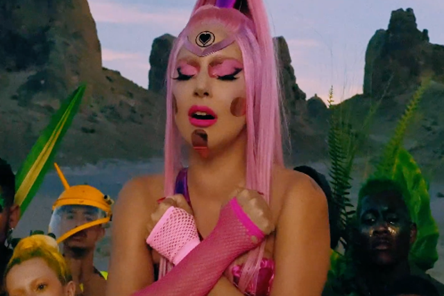 Lady Gaga in the video for 'Stupid Love'