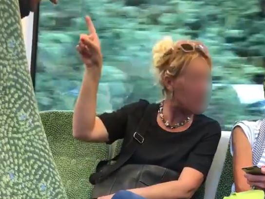 A woman leveled racist abuse at a train conductor in New Zealand