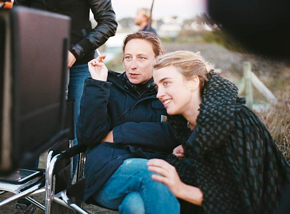 Céline Sciamma and Adèle Haenel on the set of 'Portrait of a Lady on Fire'