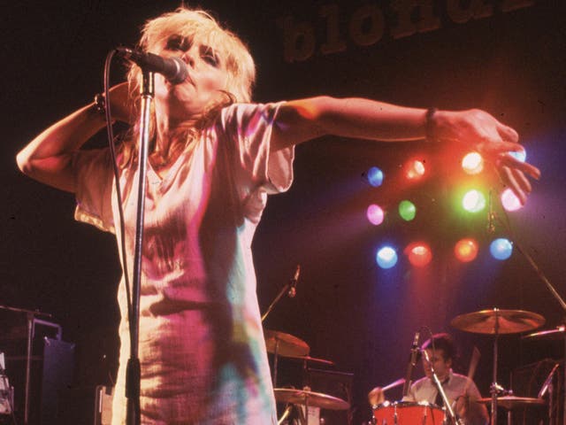 <p>Blondie in 1977: Deborah Harry and co would in time conquer all before them</p>