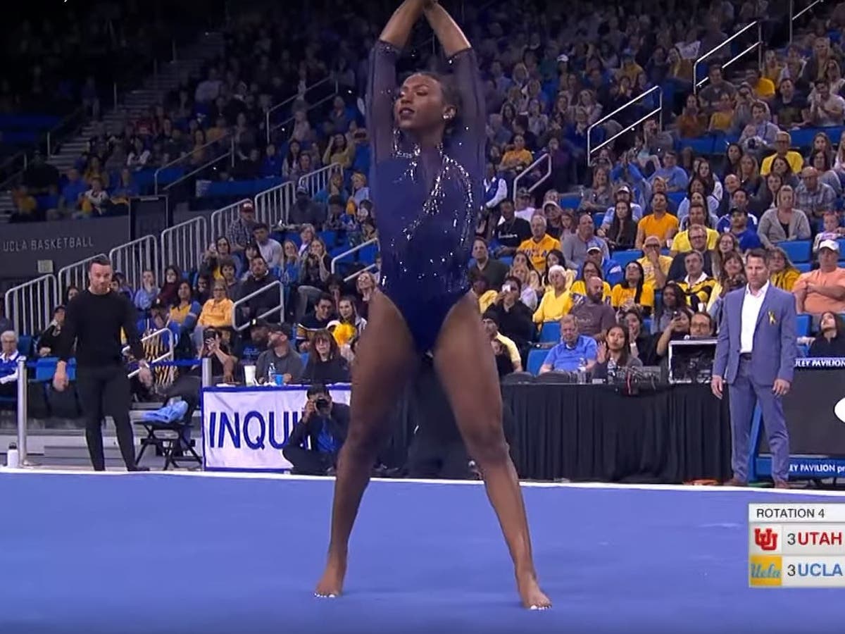 Nia Dennis: UCLA gymnast wows with viral routine inspired by Beyoncé’s ...