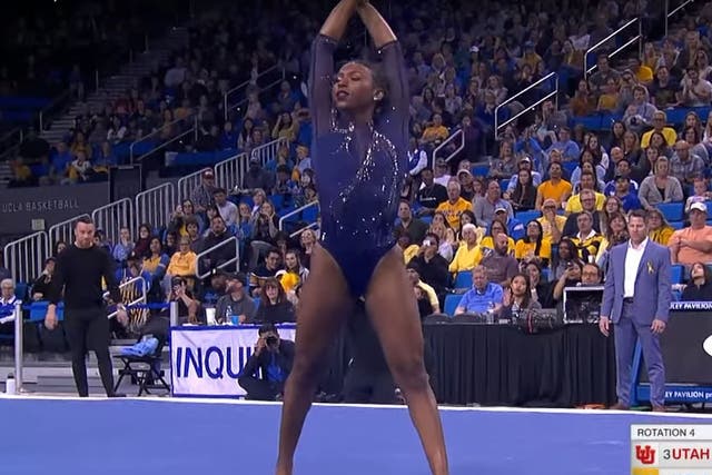 Gymnast Nia Dennis