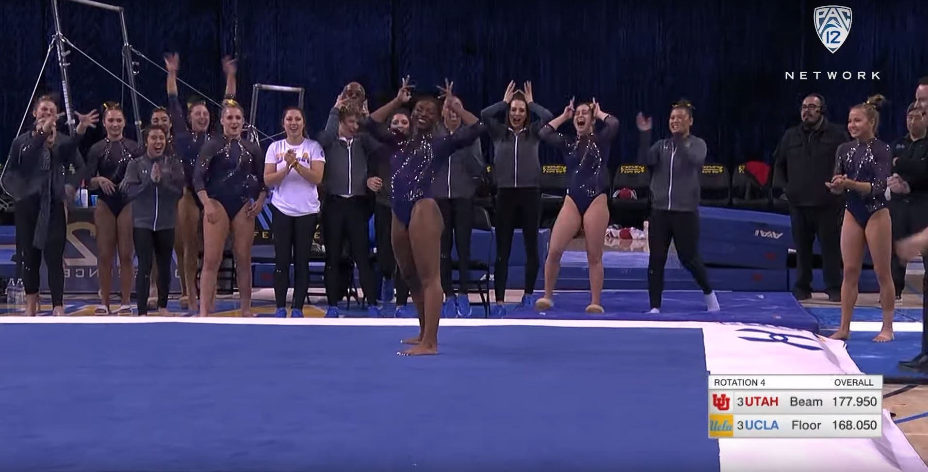 Nia Dennis: UCLA gymnast wows with viral routine…