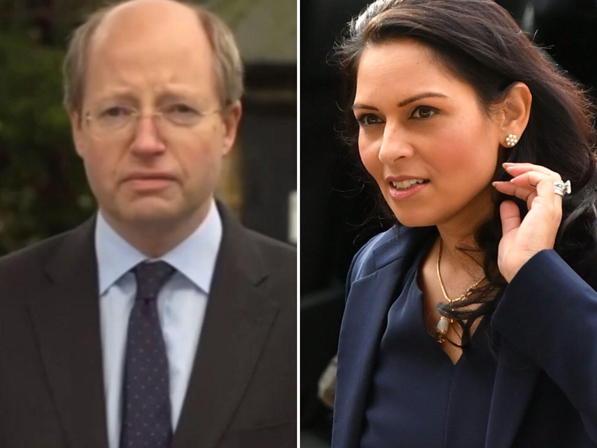 Who to believe – Priti Patel, sacked for endangering national security and lying about it, or the other guy?