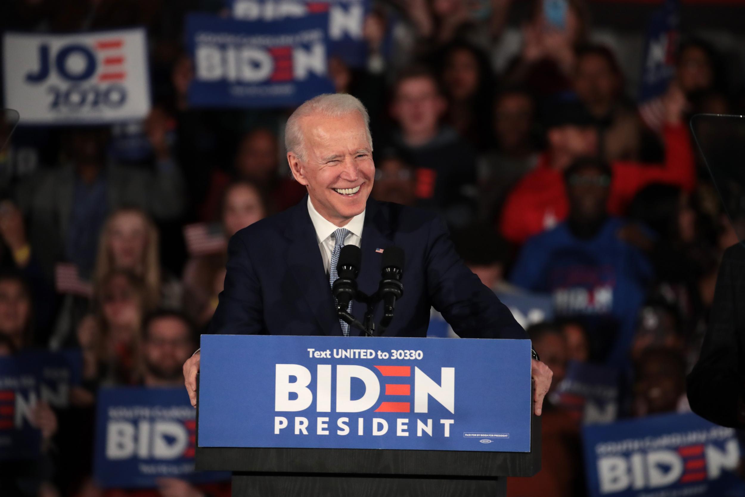 Joe Biden told supporters after his South Carolina primary win that the campaign is 'very much alive'.