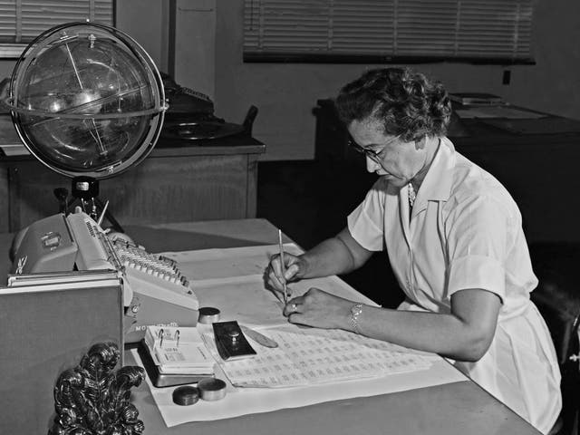 Johnson in 1962: her formulas took US astronauts to the moon