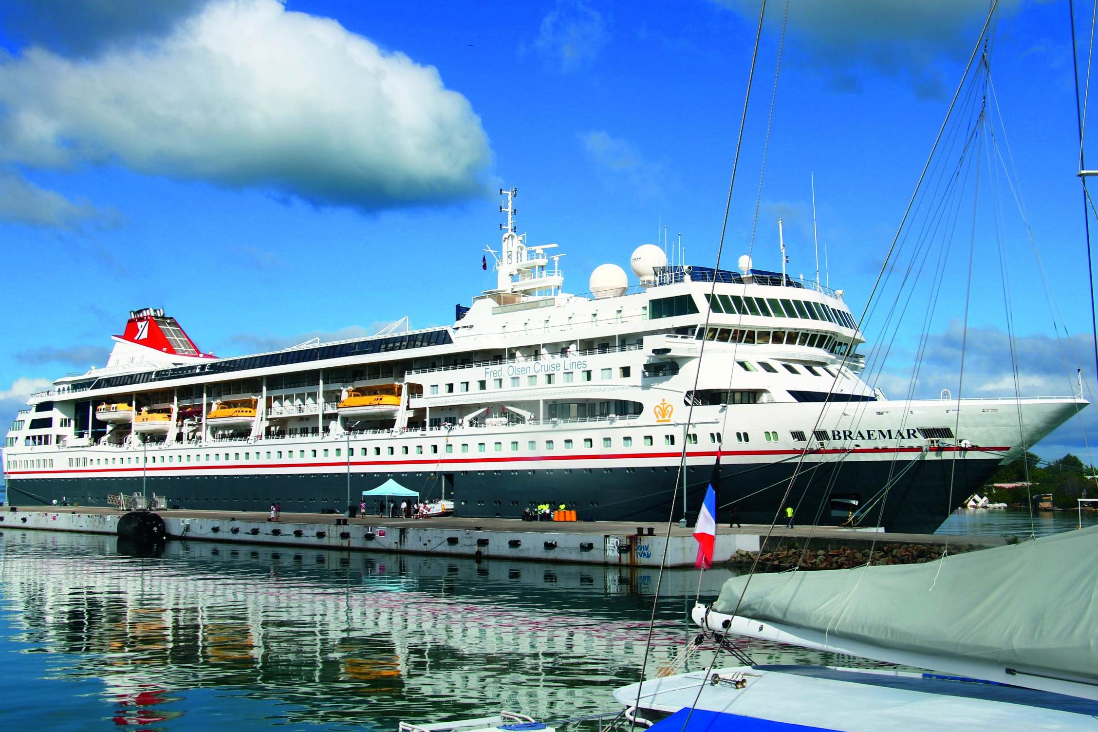 Distant dreams: Braemar docked in St John's, Antigua
