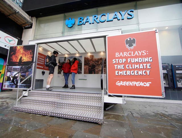 Greenpeace has been pressing Barclays to stop funding the climate emergency. Investors are increasingly doing the same thing