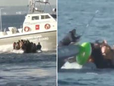Coastguard attacks refugee boat with stick, as child drowns off Greece