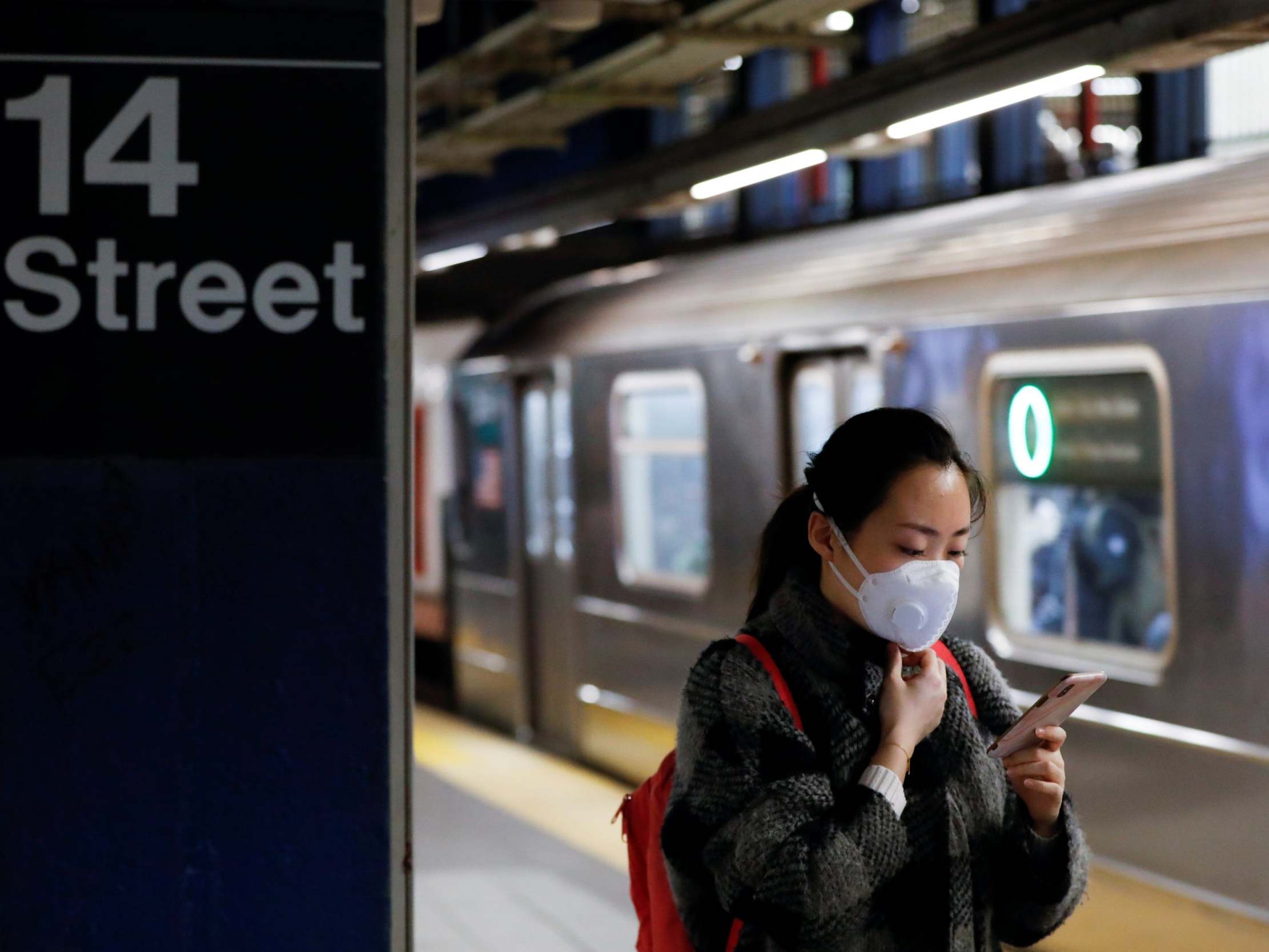 Masks were required on the New York subway system during the Covid crisis