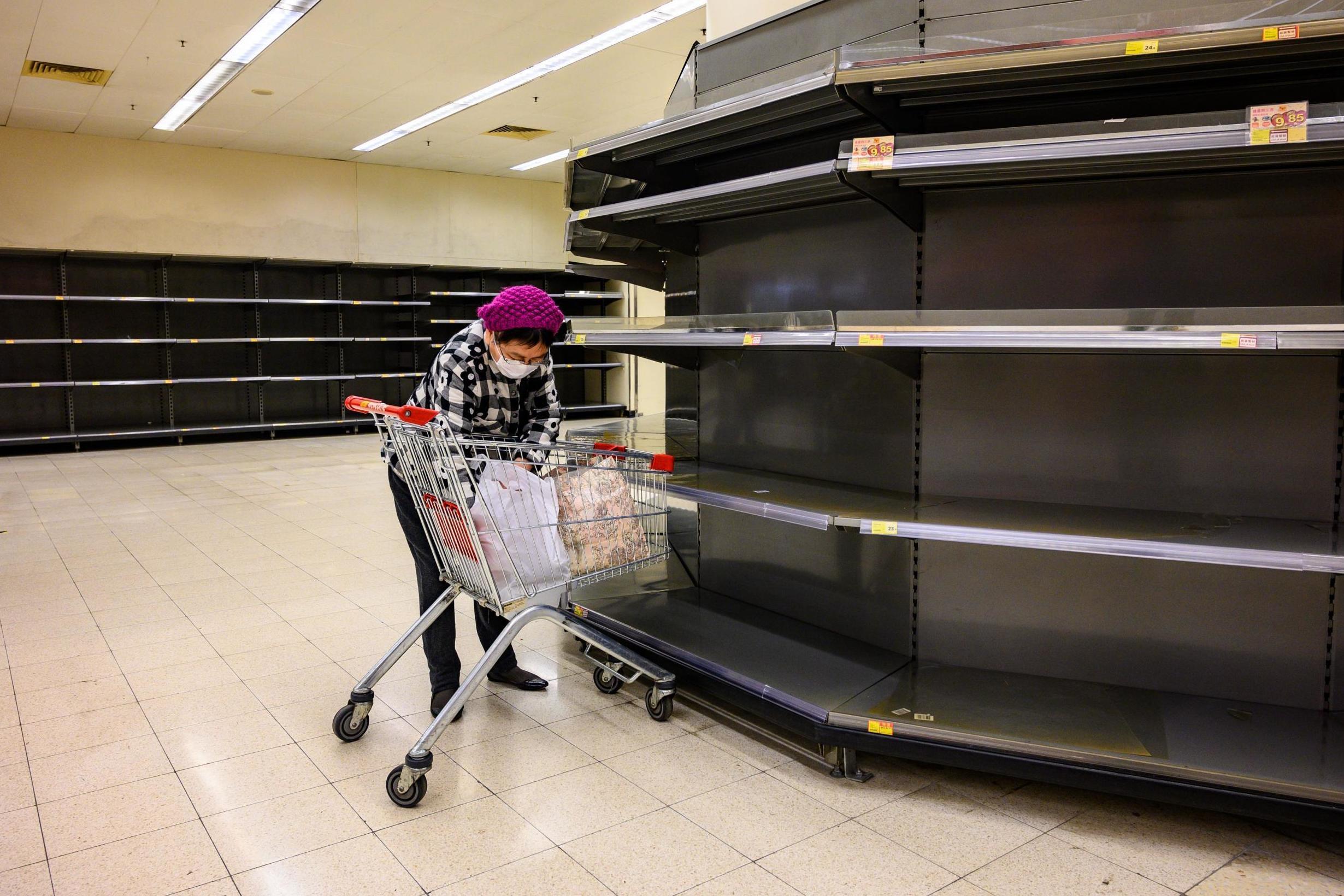 People are stockpiling food and supplies amid coronavirus fears