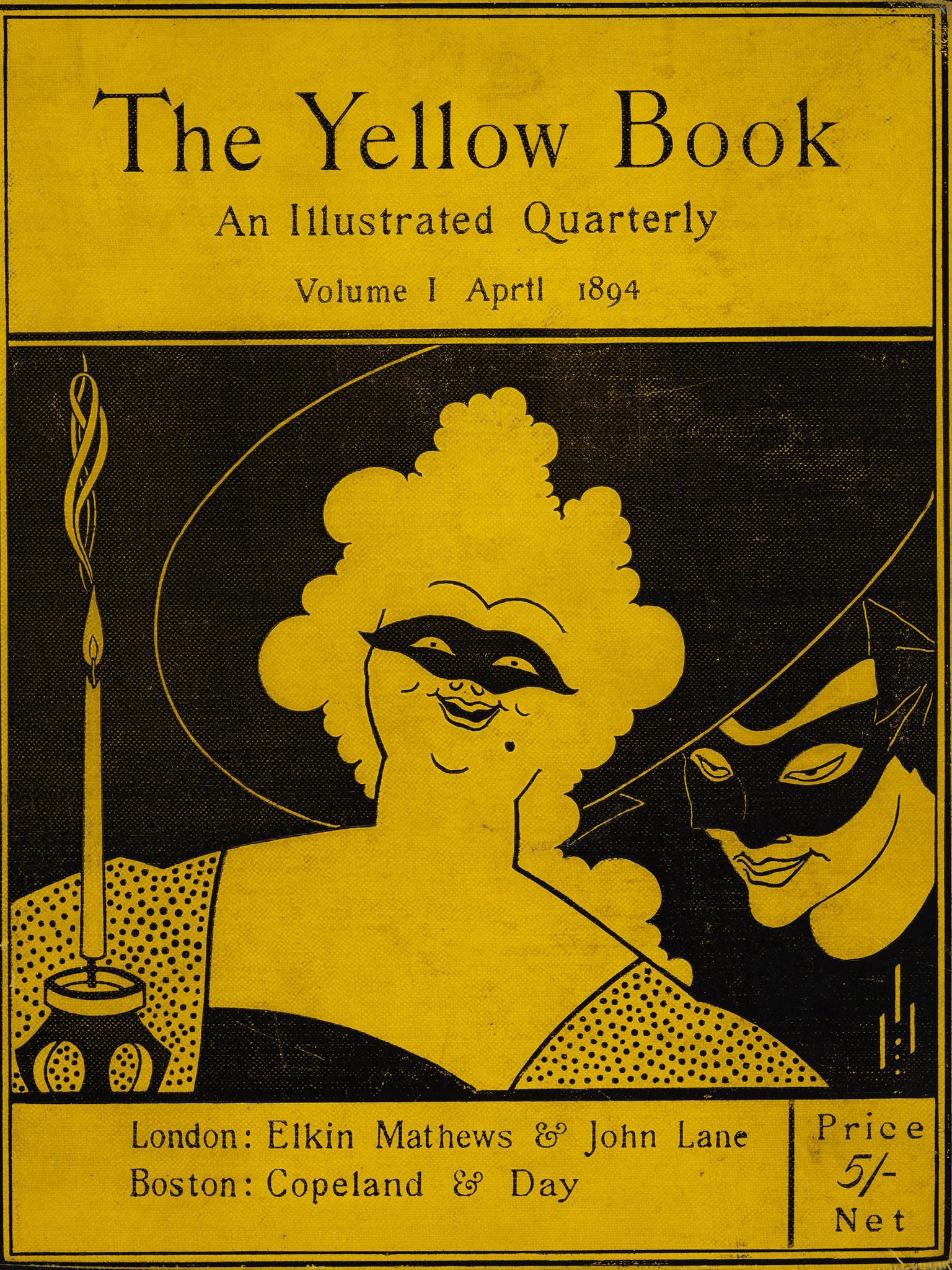 ‘The Yellow Book’: Beardsley was its first arts editor, and found inspiration for the yellow cover from illicit French fiction from the period (Tate)