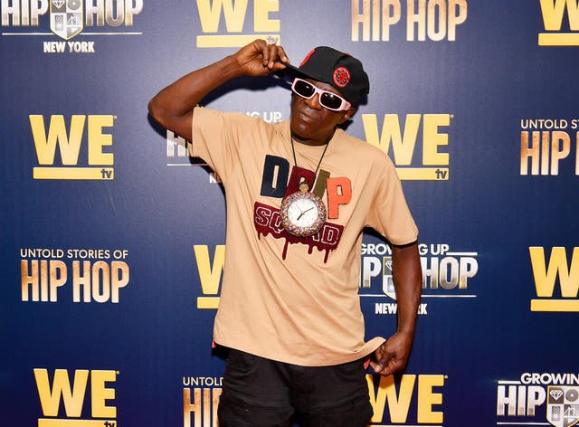 Flavor Flav at the premiere of Growing Up Hip Hop New York and Untold Stories of Hip Hop
