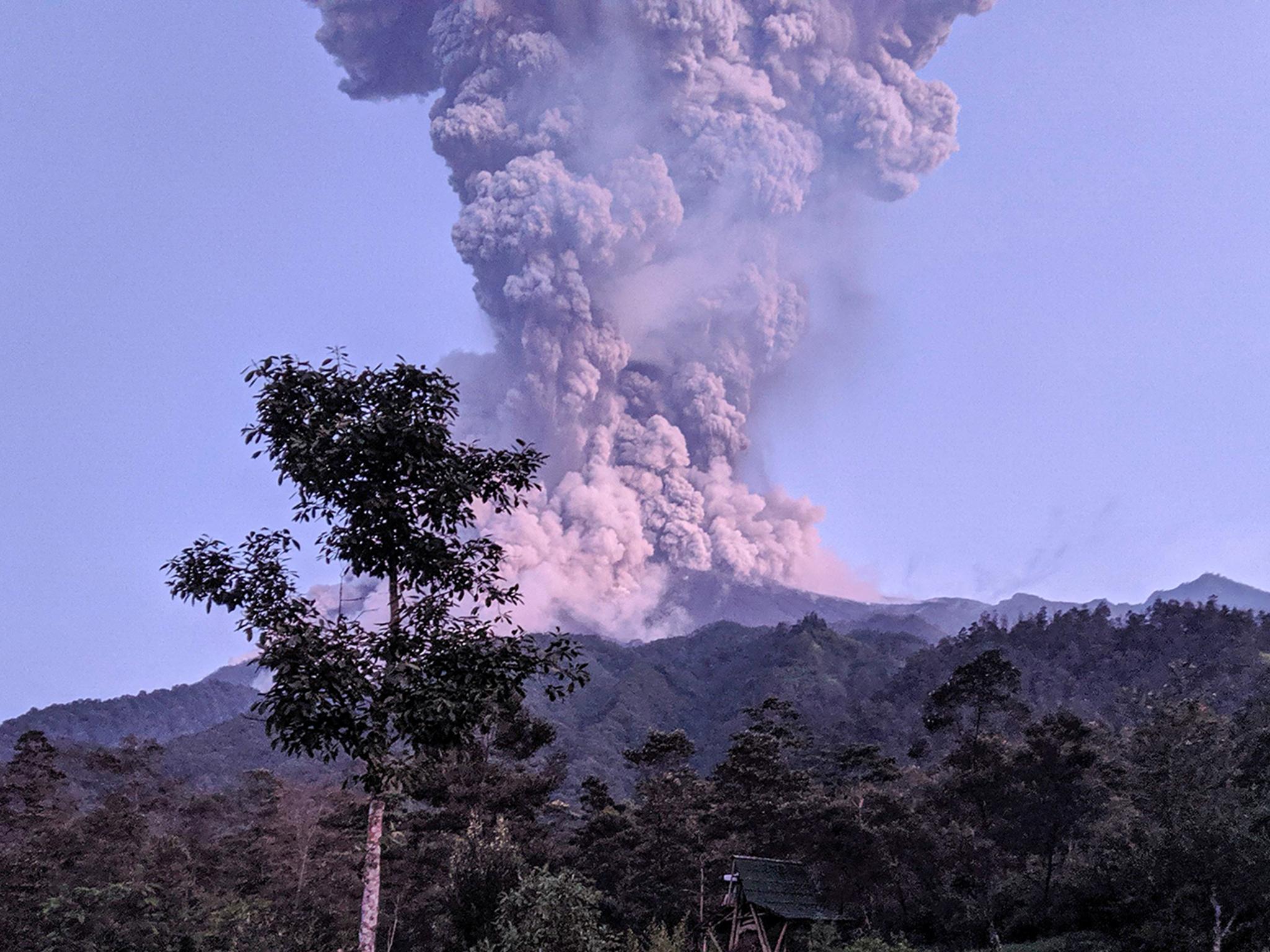 Indonesia&apos;s most active volcano erupts sending ash nearly four miles into sky