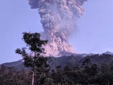 Indonesia volcano eruption sends ash nearly four miles into sky