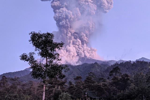 Mount Merapi has erupted numerous times since current series began in 2018