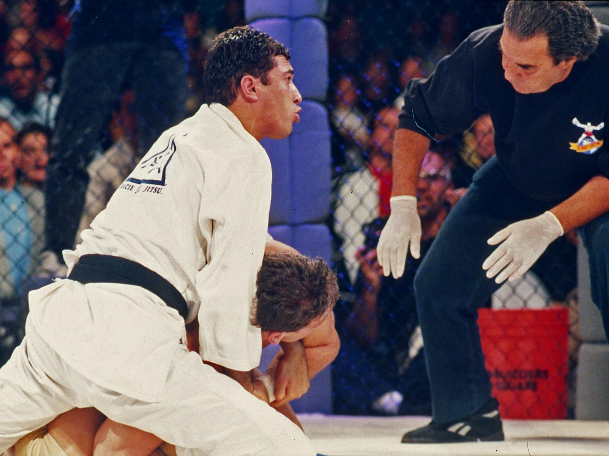 Gracie defeated Shamrock at UFC 1 and later fought the American twice more