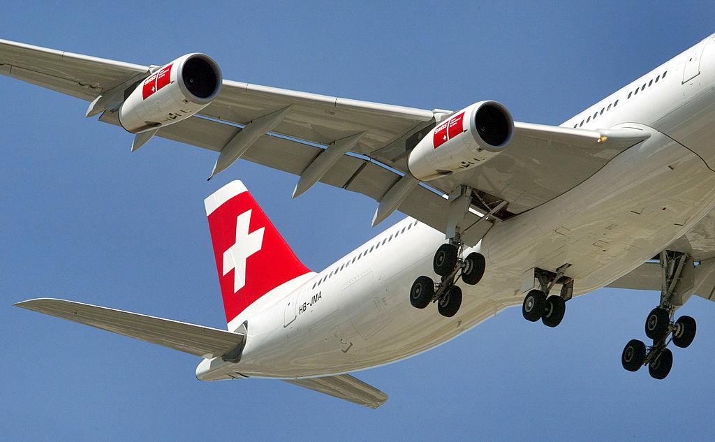The alleged fight took place on a Swiss Air flight