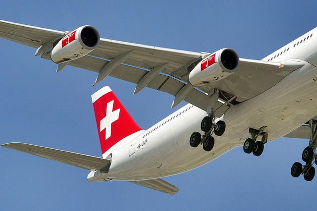 The alleged fight took place on a Swiss Air flight